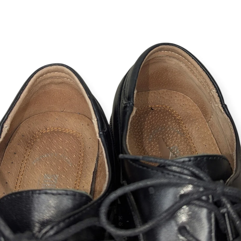 STACY ADAMS Men's Fletcher Wingtip Oxford Black Size 10.5 Formal Wedding Office